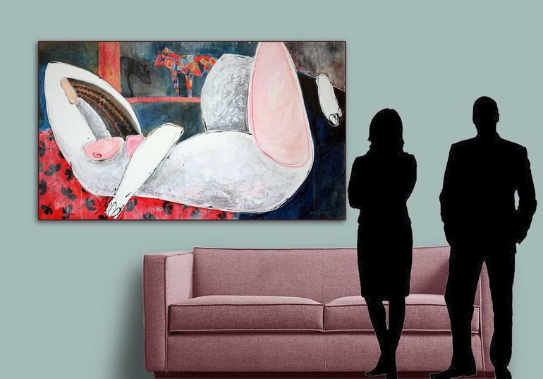 Original Modernism Women Painting by Jiri Havlik