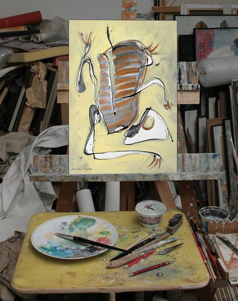 Original Modernism Animal Painting by Jiri Havlik