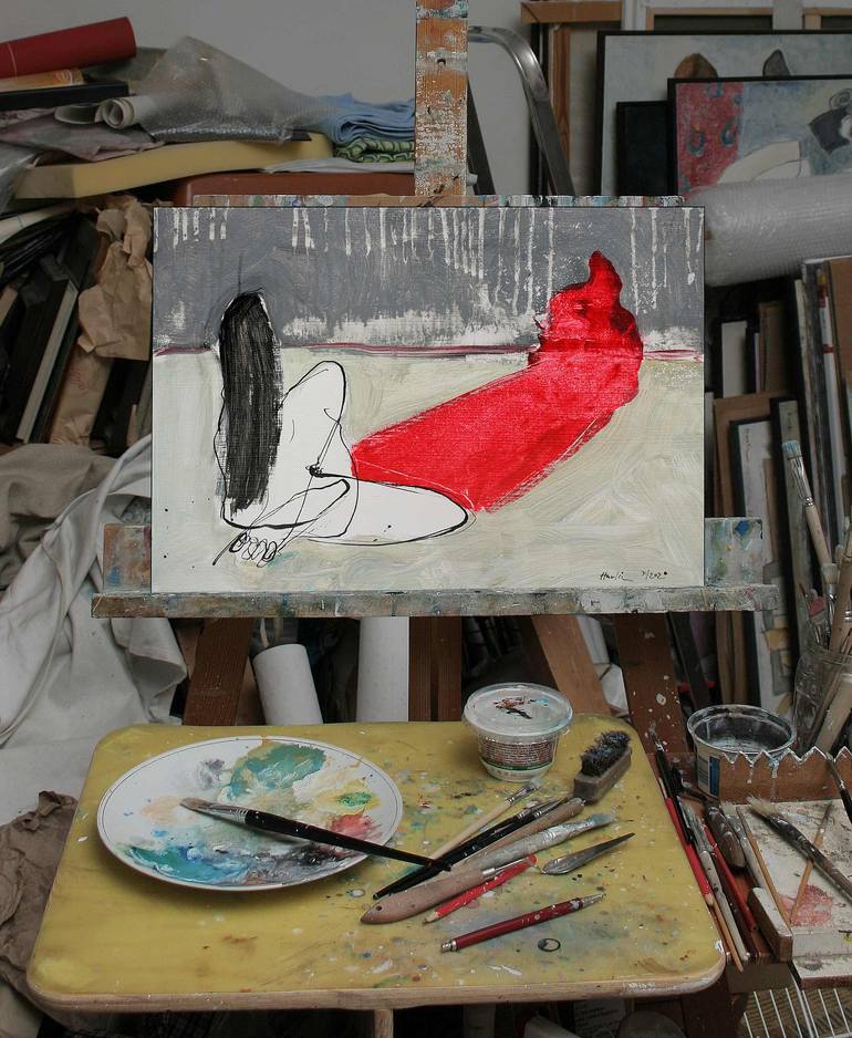 Original Figurative Women Painting by Jiri Havlik