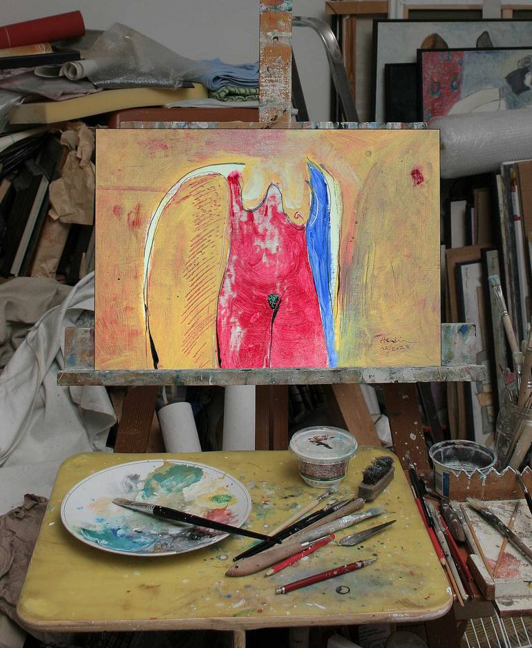 Original Figurative Women Painting by Jiri Havlik