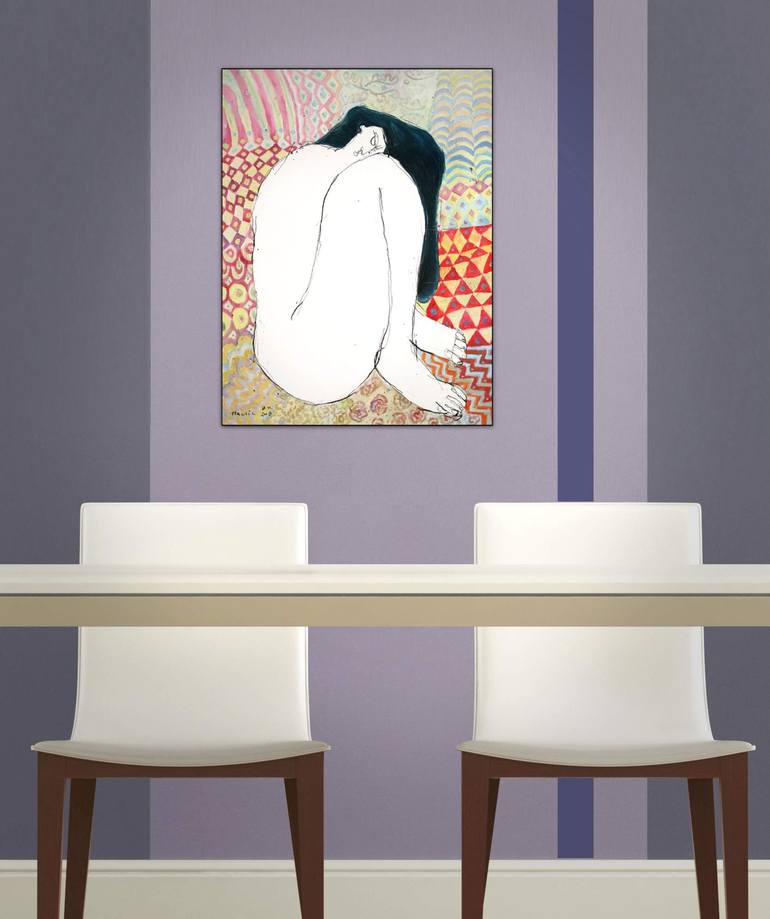 Original Figurative Nude Painting by Jiri Havlik