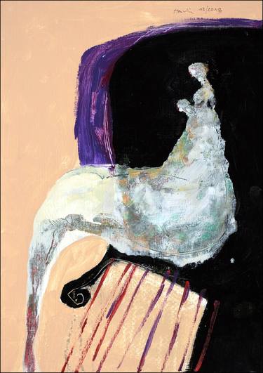 Original Expressionism Nude Paintings by Jiri Havlik