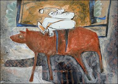 Original Expressionism Animal Paintings by Jiri Havlik