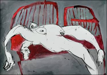 Print of Expressionism Nude Paintings by Jiri Havlik