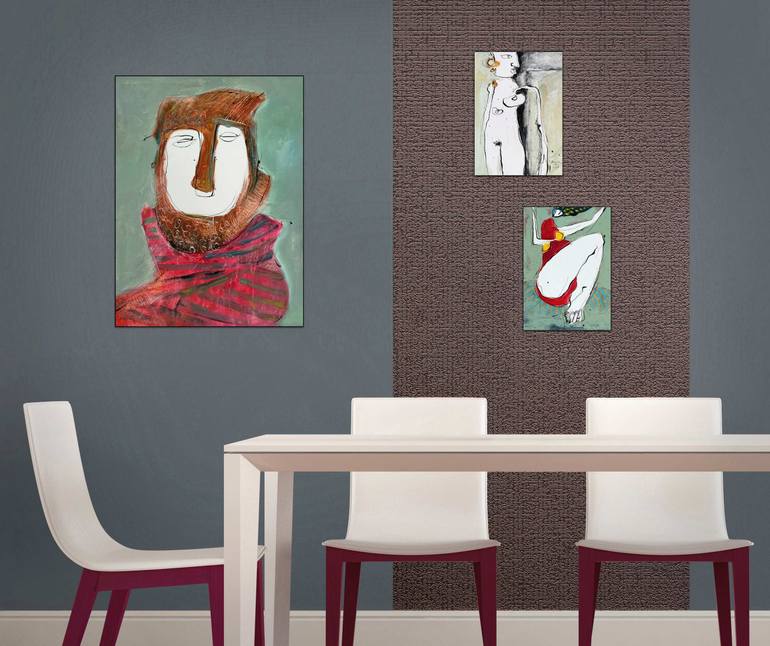 Original Expressionism People Painting by Jiri Havlik