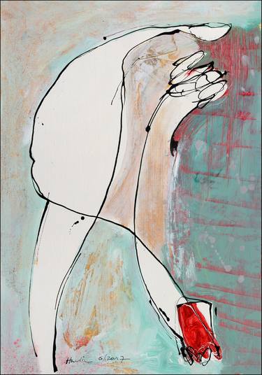 Print of Expressionism Women Paintings by Jiri Havlik