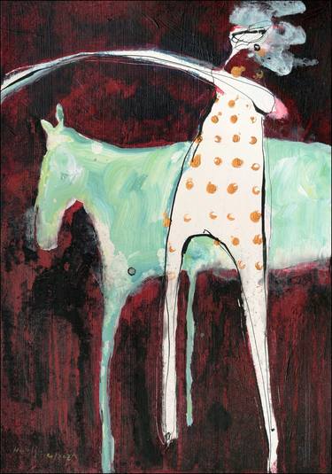 Print of Figurative Horse Paintings by Jiri Havlik