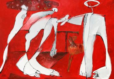 Original Figurative Love Paintings by Jiri Havlik