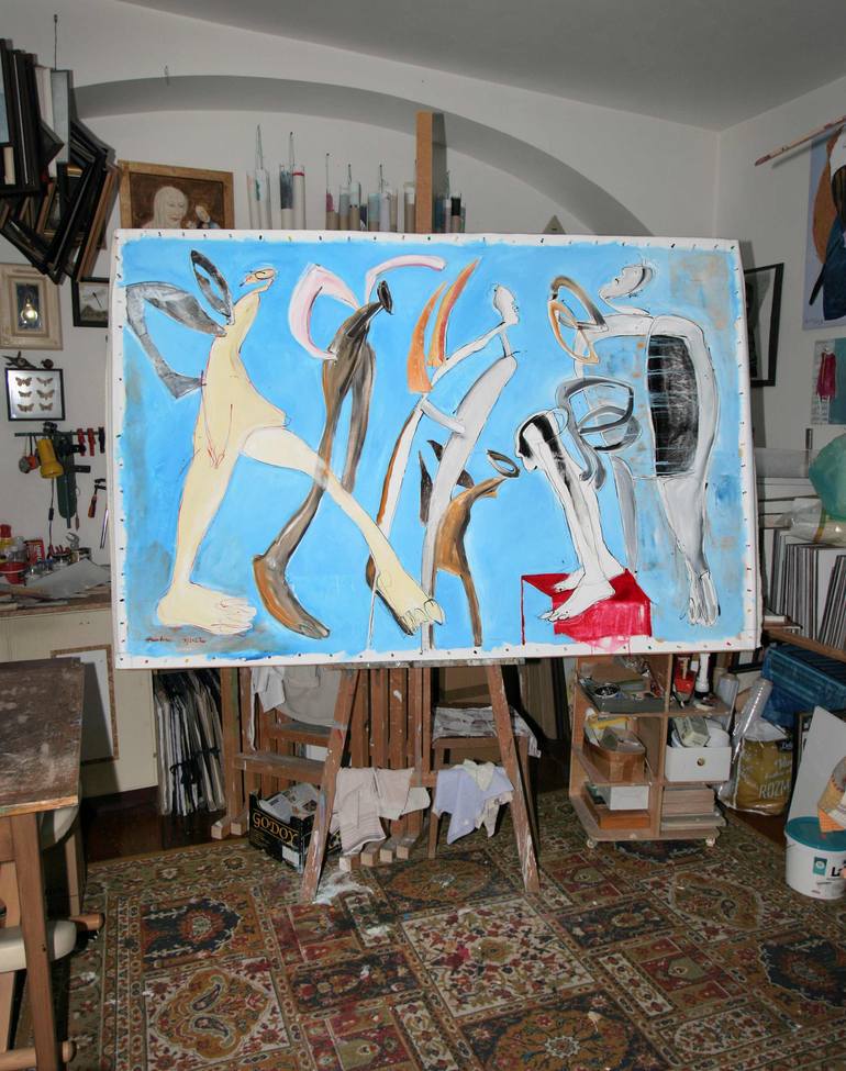 Original Figurative Religion Painting by Jiri Havlik
