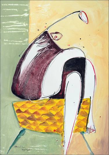 Print of Women Paintings by Jiri Havlik
