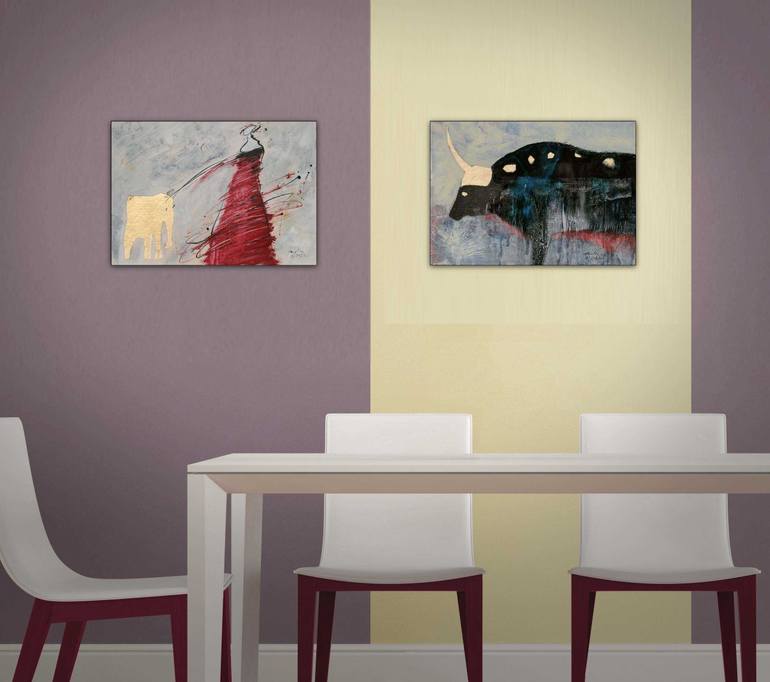 Original Modernism Animal Painting by Jiri Havlik