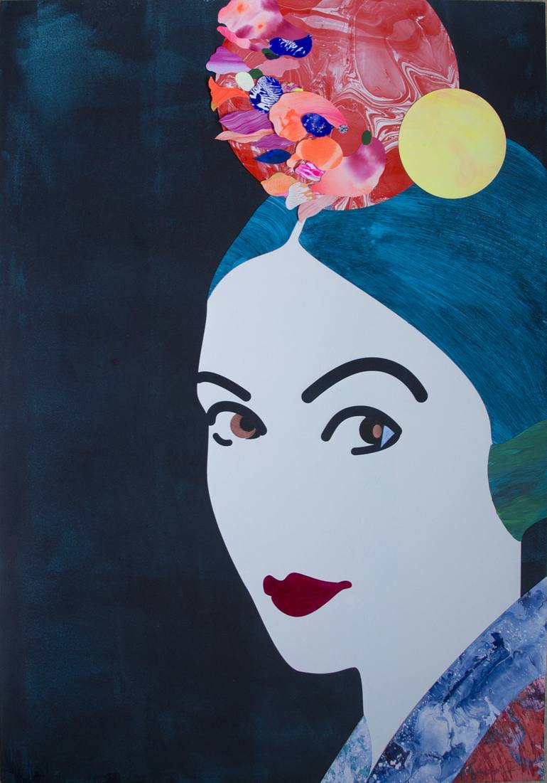 Lady Fukisho Collage by Désirée Liberté | Saatchi Art