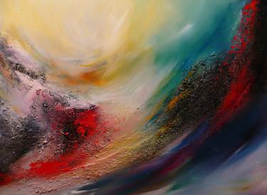 Original Fine Art Abstract Paintings by Denise Cloutier
