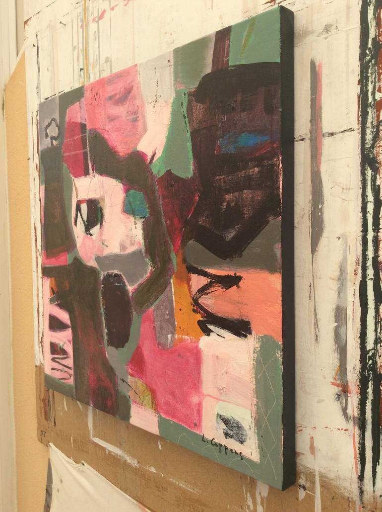 Original Contemporary Abstract Painting by Linda Coppens