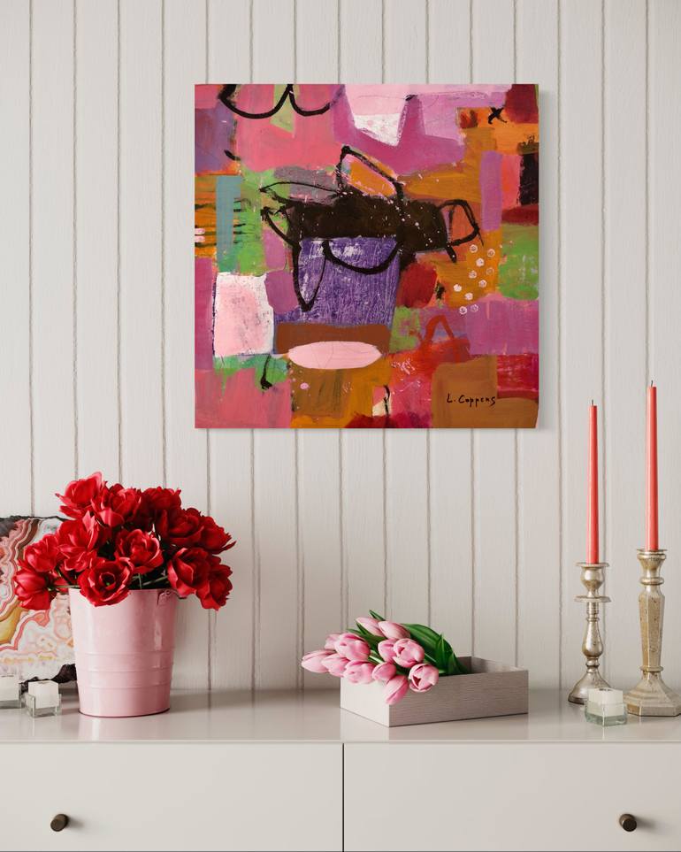 Original Contemporary Abstract Painting by Linda Coppens