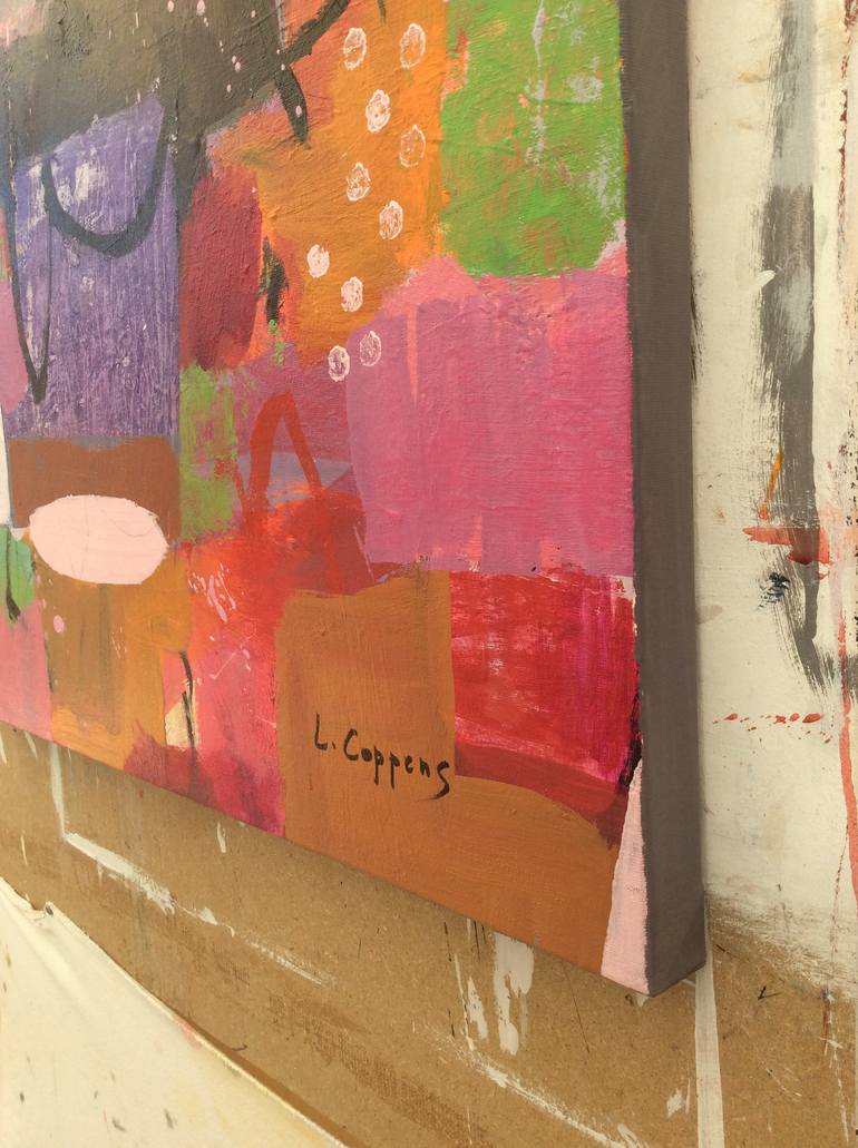 Original Contemporary Abstract Painting by Linda Coppens