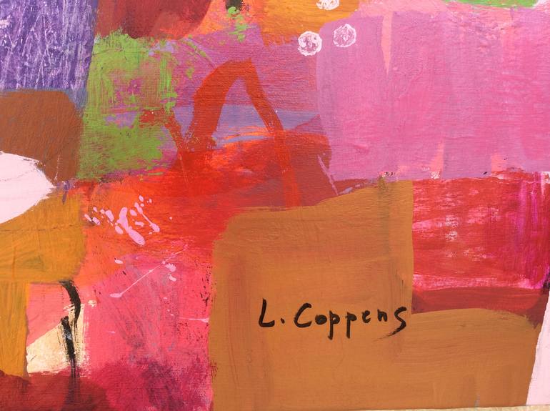 Original Contemporary Abstract Painting by Linda Coppens