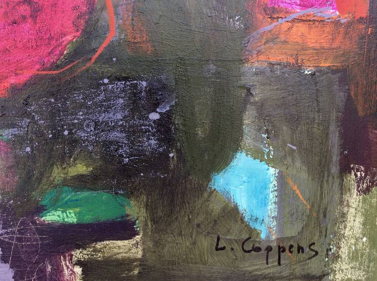 Original Contemporary Abstract Painting by Linda Coppens