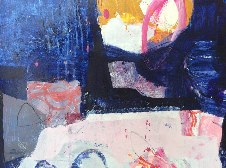 Original Contemporary Abstract Painting by Linda Coppens