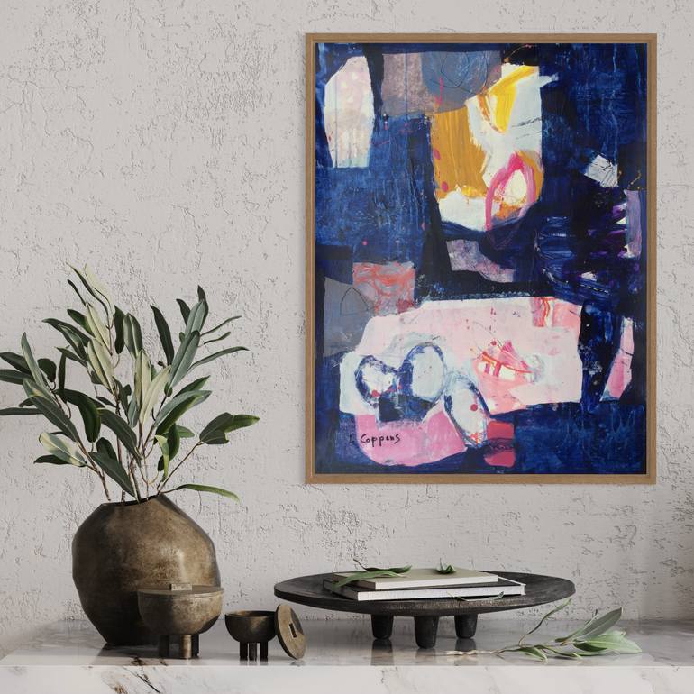 Original Contemporary Abstract Painting by Linda Coppens