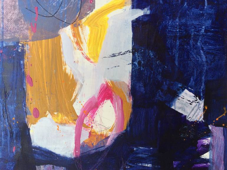 Original Contemporary Abstract Painting by Linda Coppens