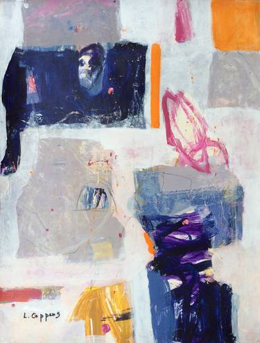 Original Modern Abstract Paintings by Linda Coppens