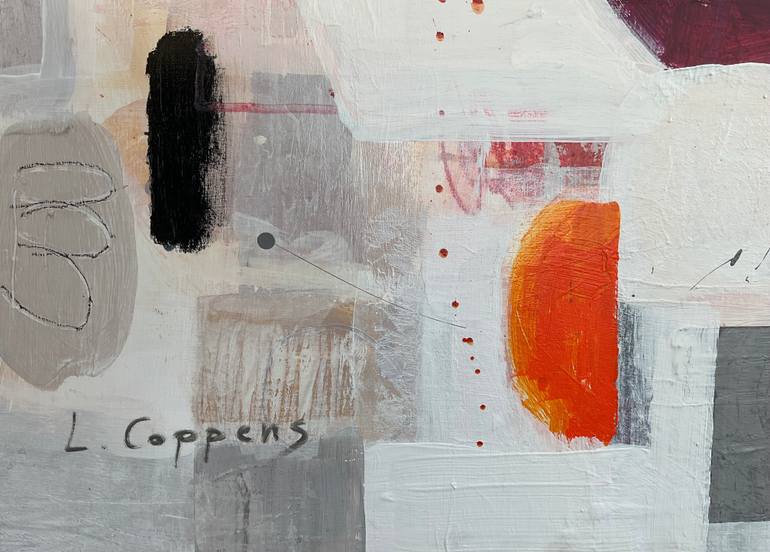 Original Modernism Abstract Painting by Linda Coppens