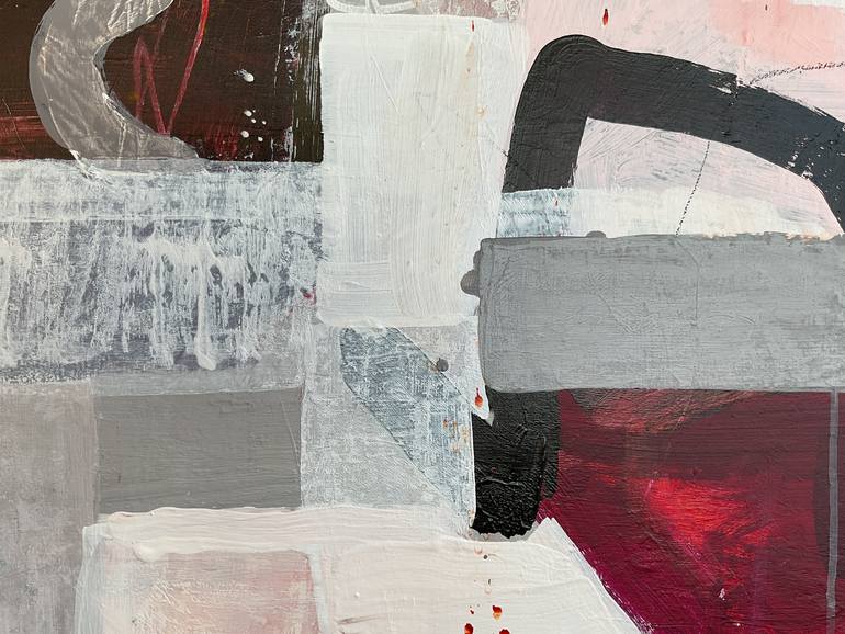 Original Modernism Abstract Painting by Linda Coppens