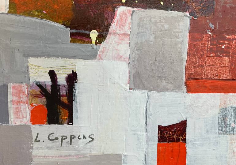 Original Modern Abstract Painting by Linda Coppens