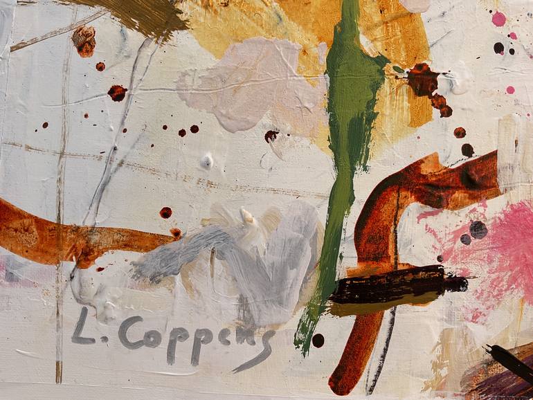 Original Abstract Expressionism Abstract Painting by Linda Coppens