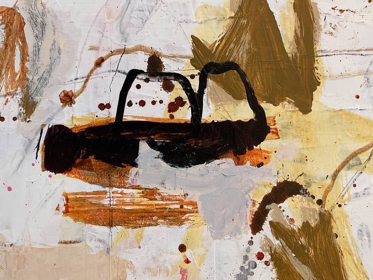 Original Abstract Expressionism Abstract Painting by Linda Coppens
