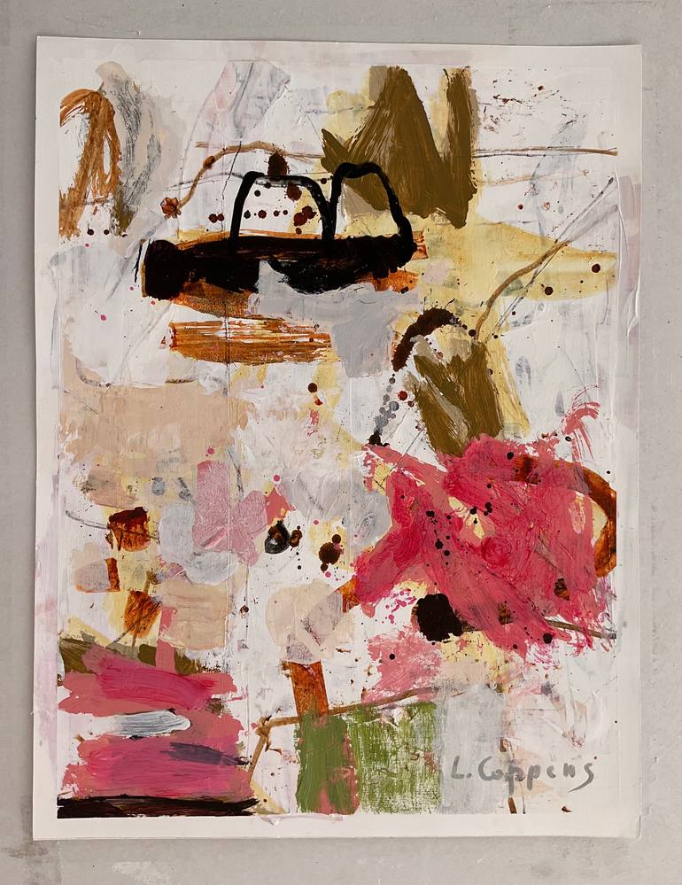 Original Abstract Expressionism Abstract Painting by Linda Coppens