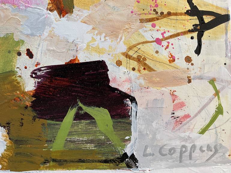 Original Abstract Expressionism Abstract Painting by Linda Coppens