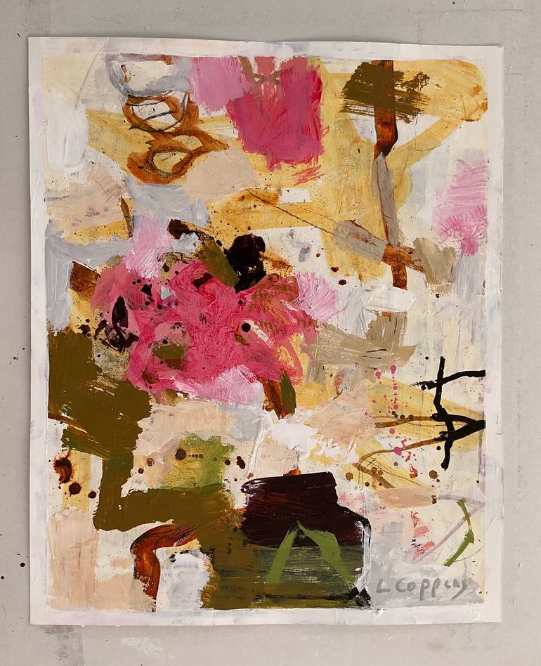 Original Abstract Expressionism Abstract Painting by Linda Coppens