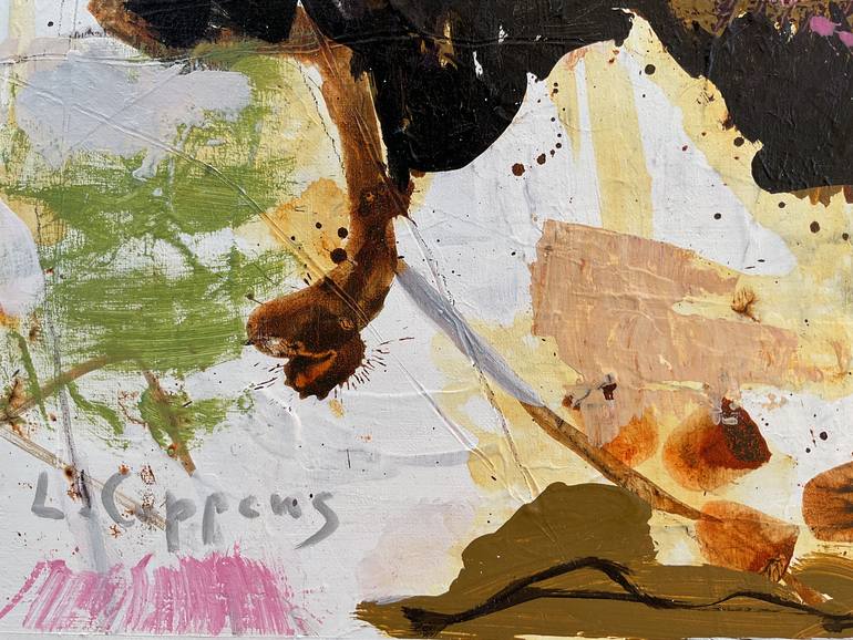 Original Abstract Expressionism Abstract Painting by Linda Coppens
