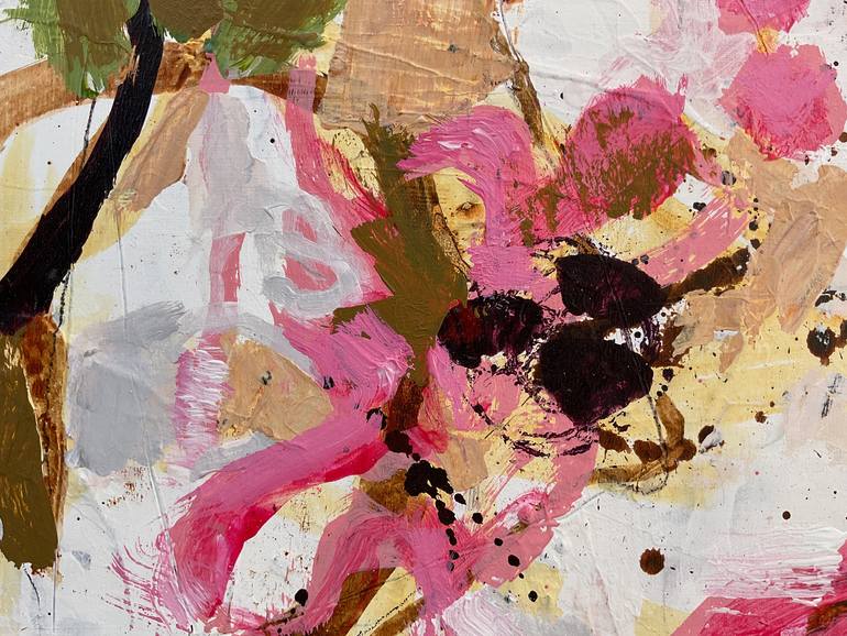 Original Abstract Expressionism Abstract Painting by Linda Coppens