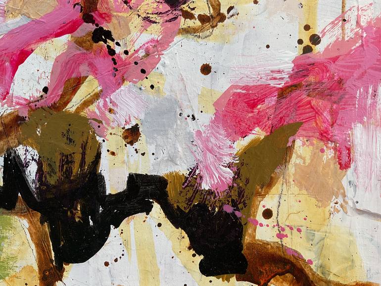 Original Abstract Expressionism Abstract Painting by Linda Coppens