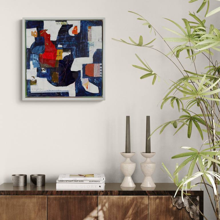 Original Abstract Expressionism Abstract Painting by Linda Coppens