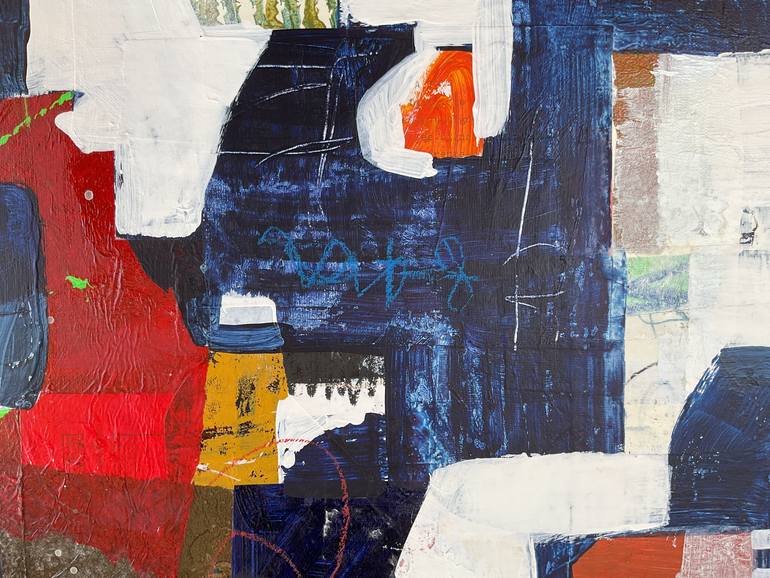 Original Abstract Expressionism Abstract Painting by Linda Coppens