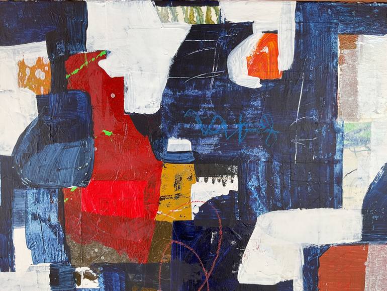 Original Abstract Expressionism Abstract Painting by Linda Coppens