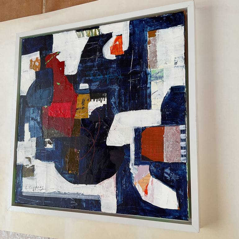 Original Abstract Expressionism Abstract Painting by Linda Coppens