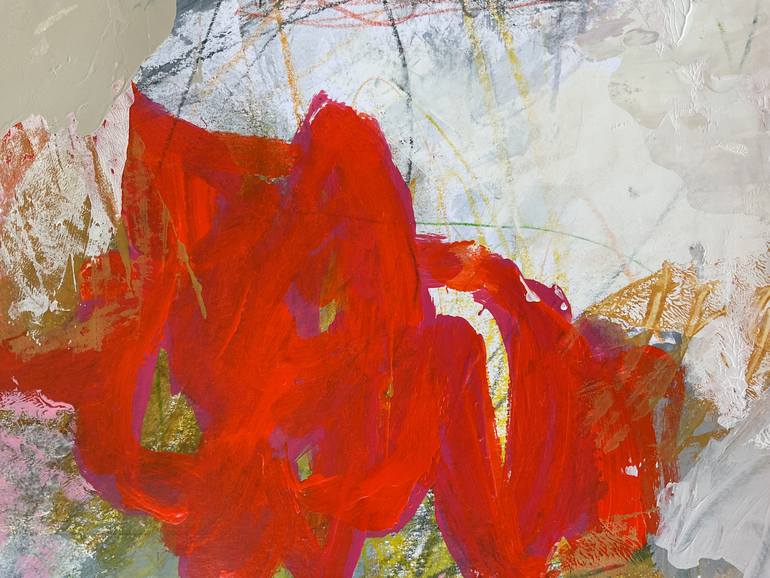 Original Abstract Expressionism Abstract Painting by Linda Coppens