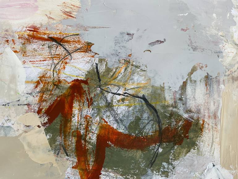 Original Abstract Expressionism Abstract Painting by Linda Coppens