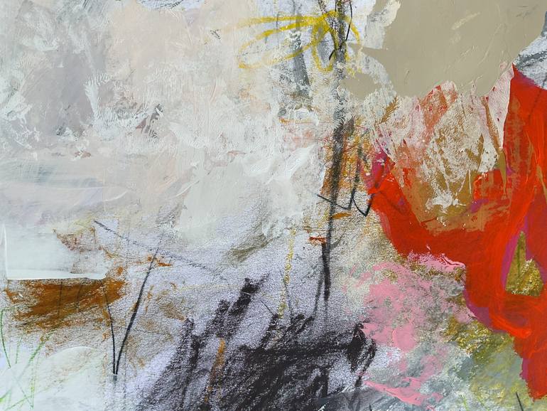 Original Abstract Expressionism Abstract Painting by Linda Coppens