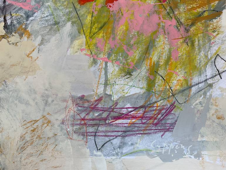 Original Abstract Expressionism Abstract Painting by Linda Coppens