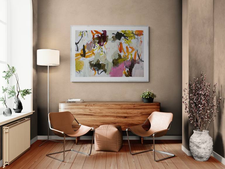 Original Contemporary Abstract Painting by Linda Coppens
