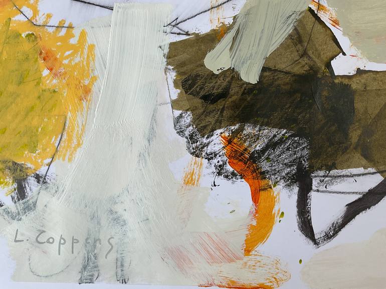 Original Contemporary Abstract Painting by Linda Coppens