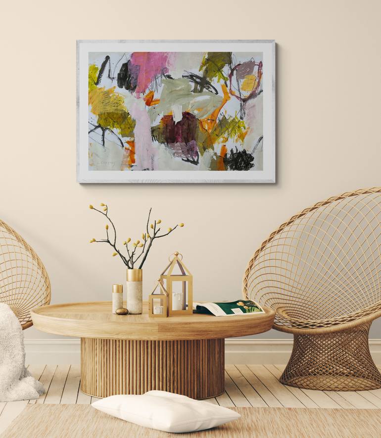 Original Contemporary Abstract Painting by Linda Coppens