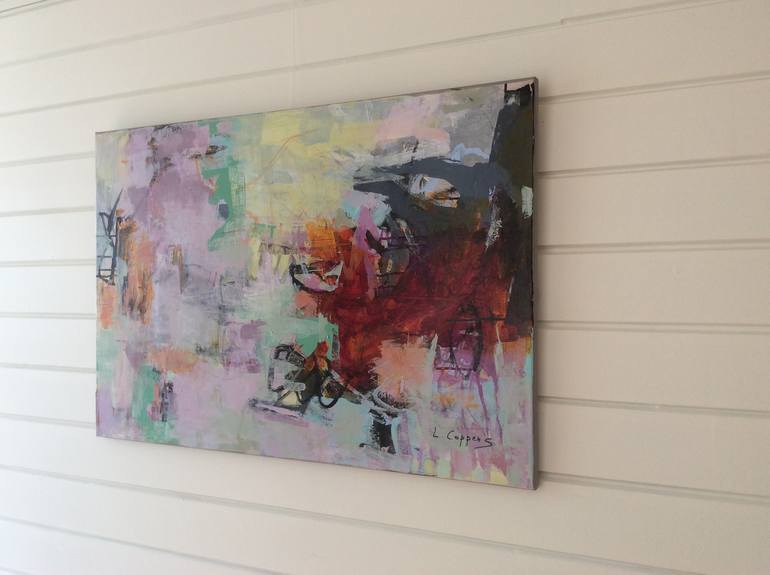Original Modern Abstract Painting by Linda Coppens