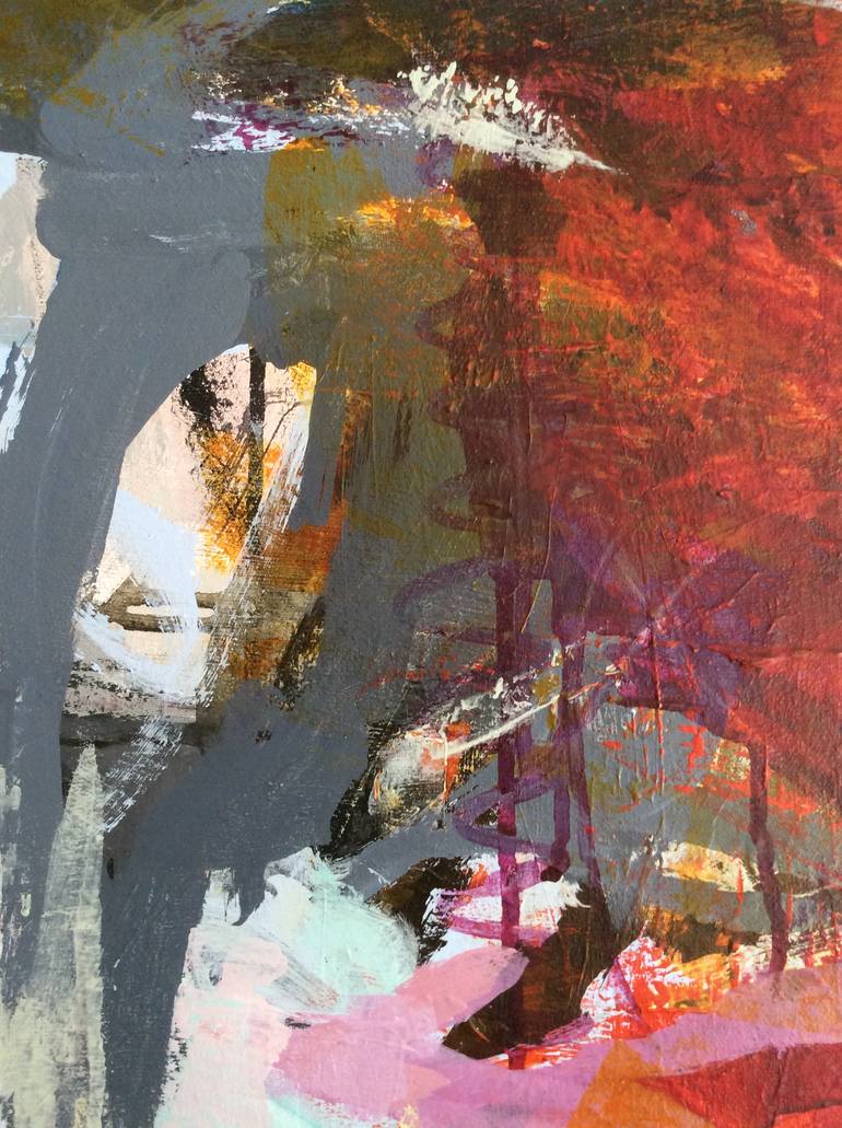 Original Modernism Abstract Painting by Linda Coppens